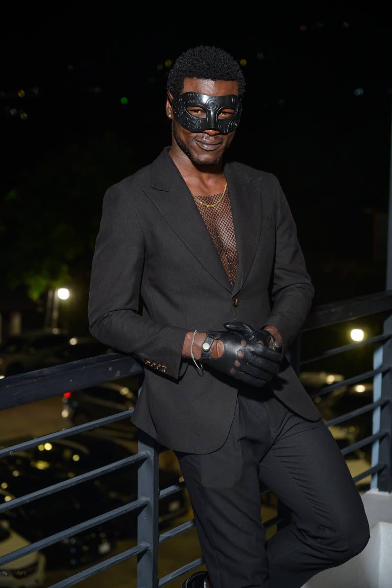 Mr World Jamaica 2024 Tarique Barrett gives a hint of mystery with his all black look.