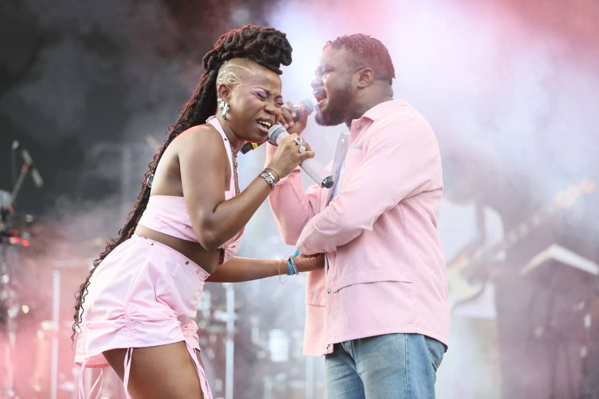 Chris Malachi (right) and Joby Jay perform their soulful duet 'Try'.