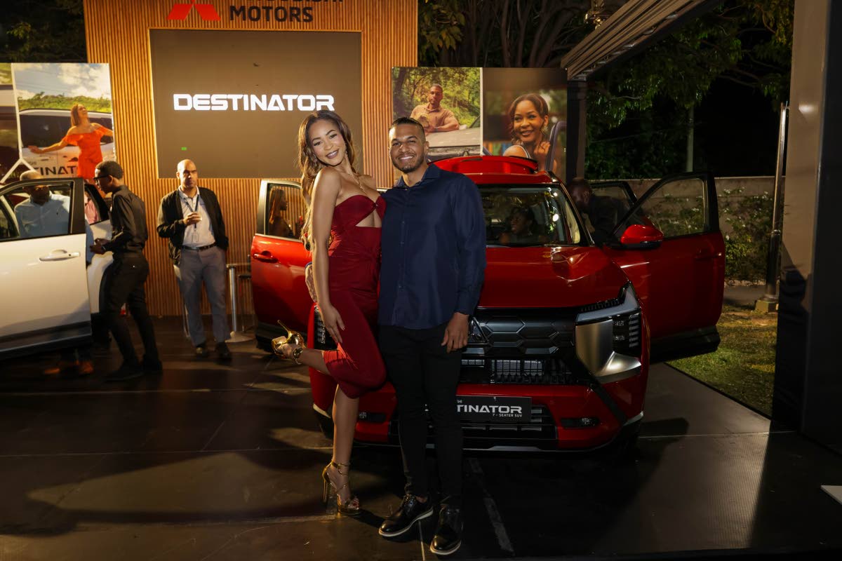 Talents for the Mitsubishi Destinator campaign, Kadejah Anderson and Gavin Davis, strike a pose for the lens.