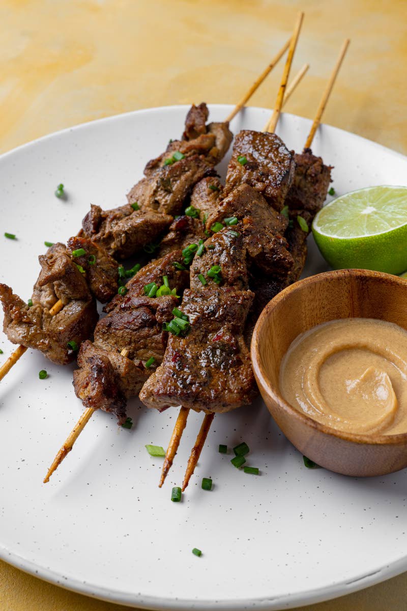 Indonesian satay ayam. 