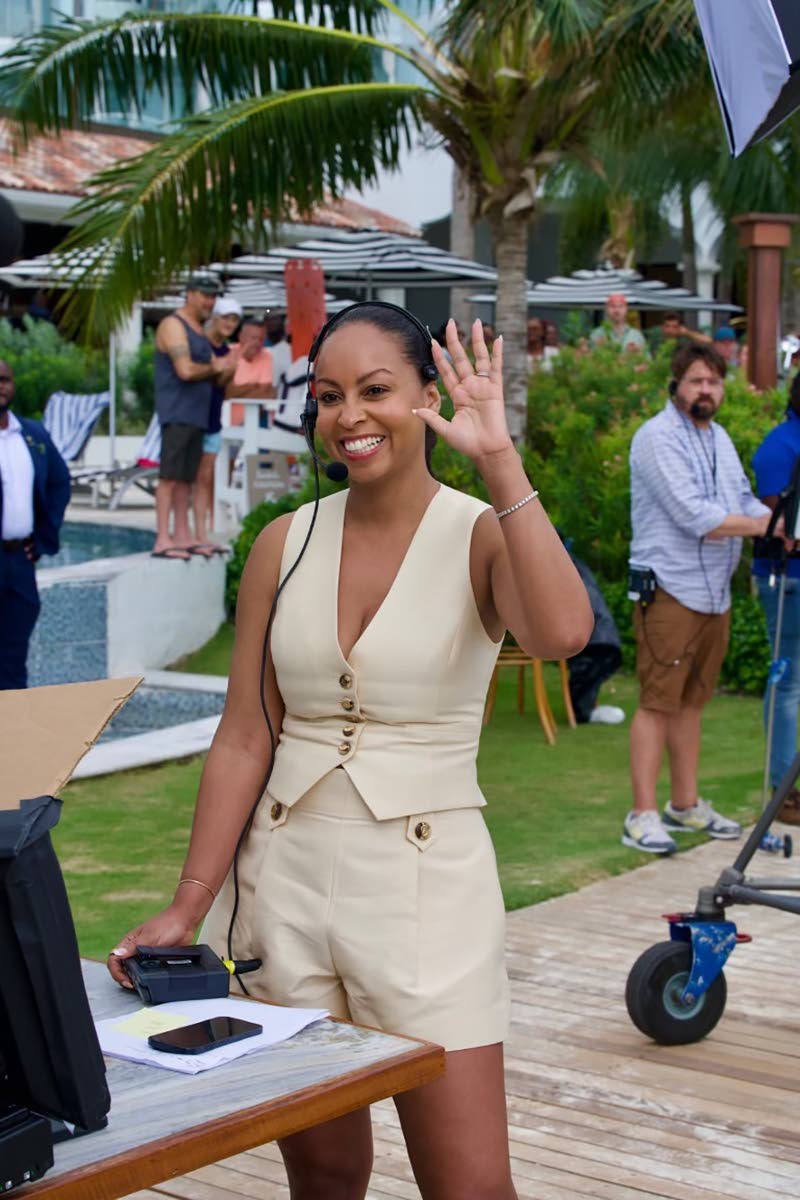 Jamaica-born Talia Parkinson-Jones, executive producer of NBC’s Today with Jenna and Sheinelle, on the job while a segment was being shot at Sandals Dunn’s River in Ocho Rios, St Ann.
