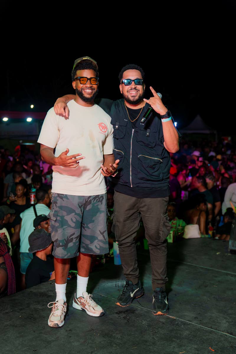 Soca Camp promoter and deejay Matthew ‘MattCamps’ Campbell (left) and Trinidadian emcee Aaron Fingal take centre stage.