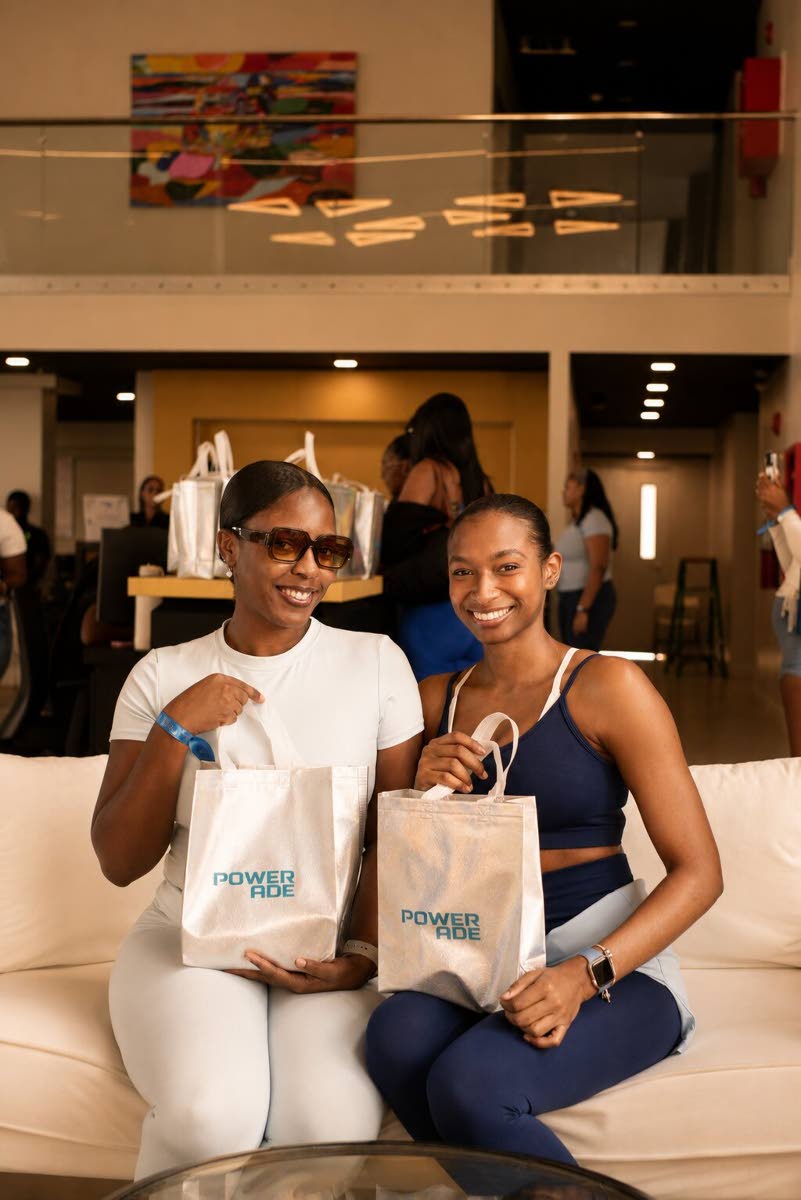 A good Pilates session and goodies to go? Count Shantay Madden (left), senior graphic designer at VM Group, and Daniella Grant, quality assurance and experience officer at VM Group, in.