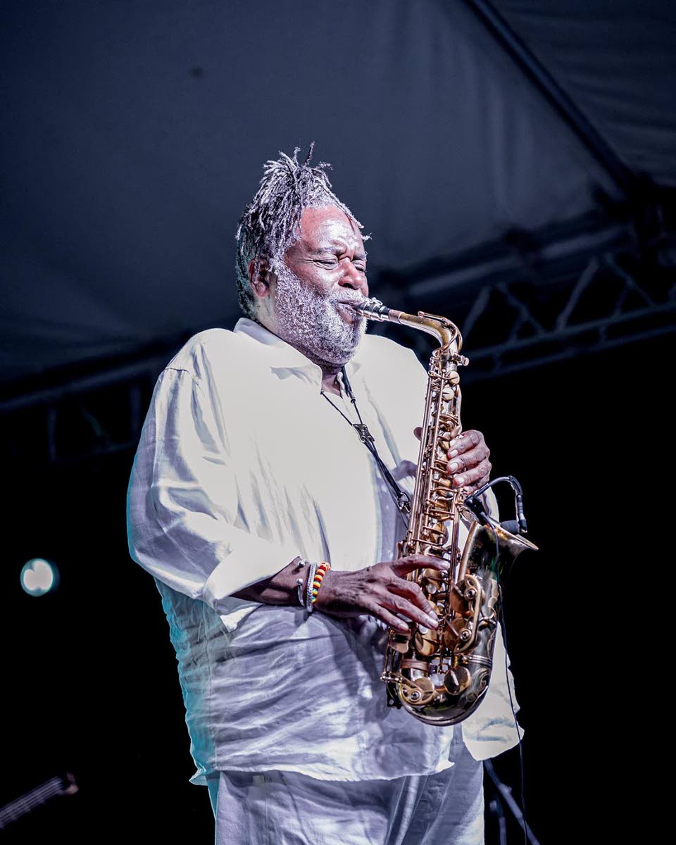  Dean Fraser and his saxophone commanded the attention of the Encore Live patrons at Plantation Cove.
