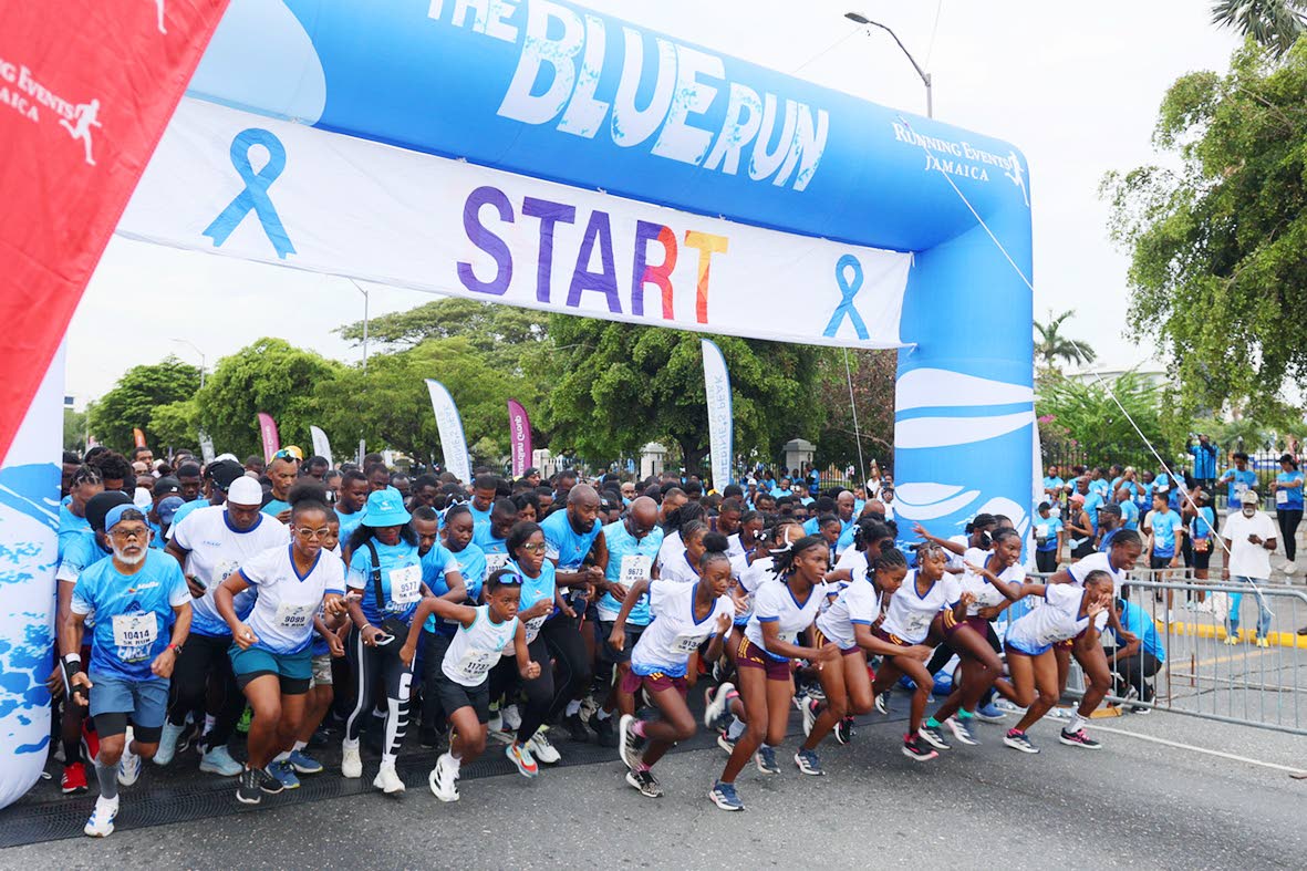 Thousands of participants set off in the Blue Run 5K on September 20.