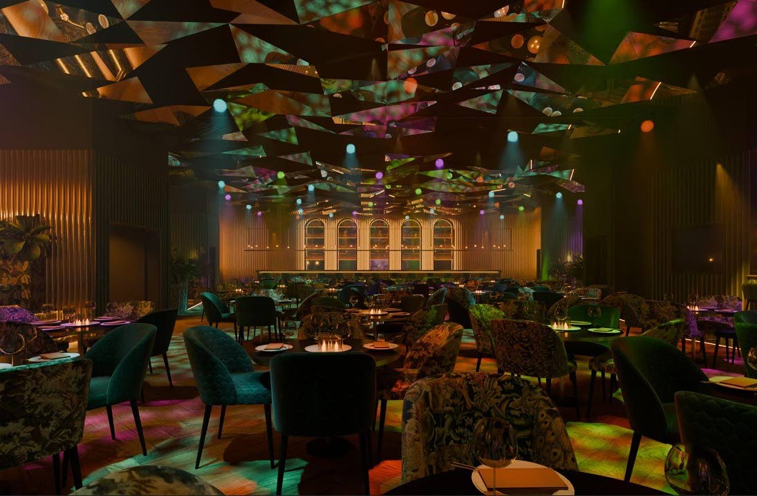 Interior shot of Jamaica’s first casino, the Adamas Grand Casino Jamaica at Princess Resorts in Green Island, Hanover.