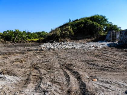 This March 2025 photo shows a section in the vicinity of Fort Rocky which was cleared for a parking lot.