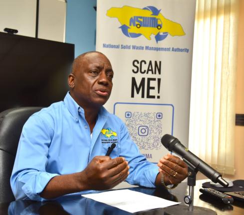 National Solid Waste Management Authority (NSWMA) Executive Director, Audley Gordon.