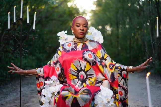 Reggae singer-songwriter Sharon Marley.