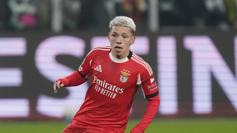 Benfica’s Gianluca Prestianni