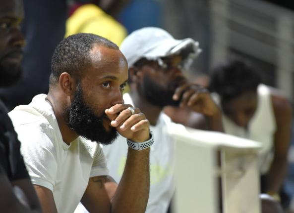 Fans of the Jamaica Kingsmen at Sabina Park, Tuesday night.